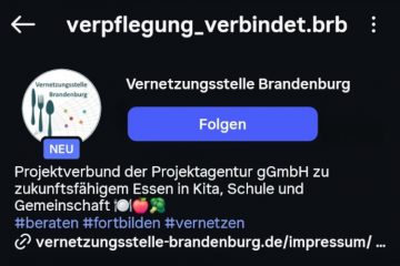 Instagram-Account der Vernetzungsstelle Brandenburg.